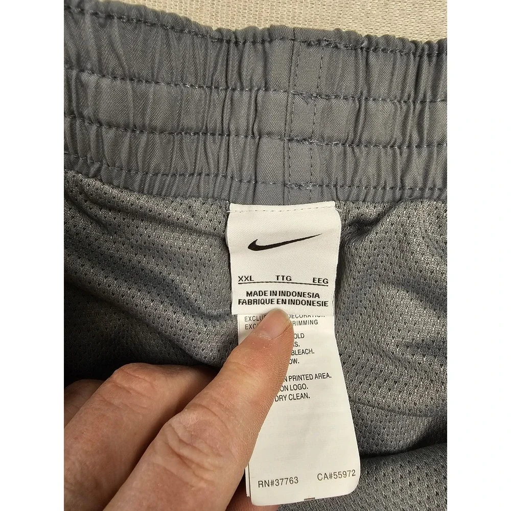 Nike Swim Mens Gray Mesh Lined Board Shorts Trunks XXL NESSF558-051‎
